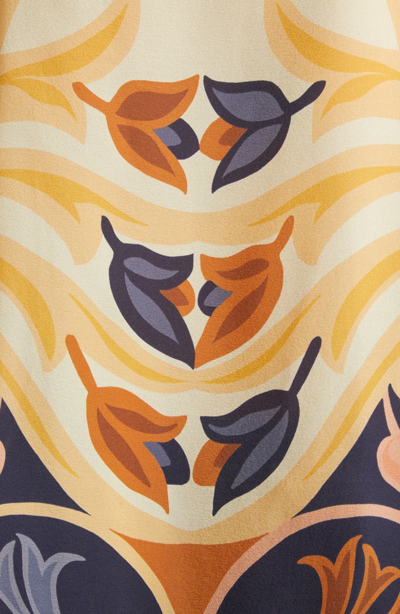 Etro Paisley Silk Poncho, Alternate, color, Beige