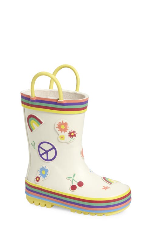 Tucker + Tate Kids' Rainey Rain Boot in Ivory Multi 