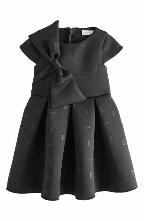 Baker by Ted Baker Kids' Bow Embossed Scuba Knit Dress