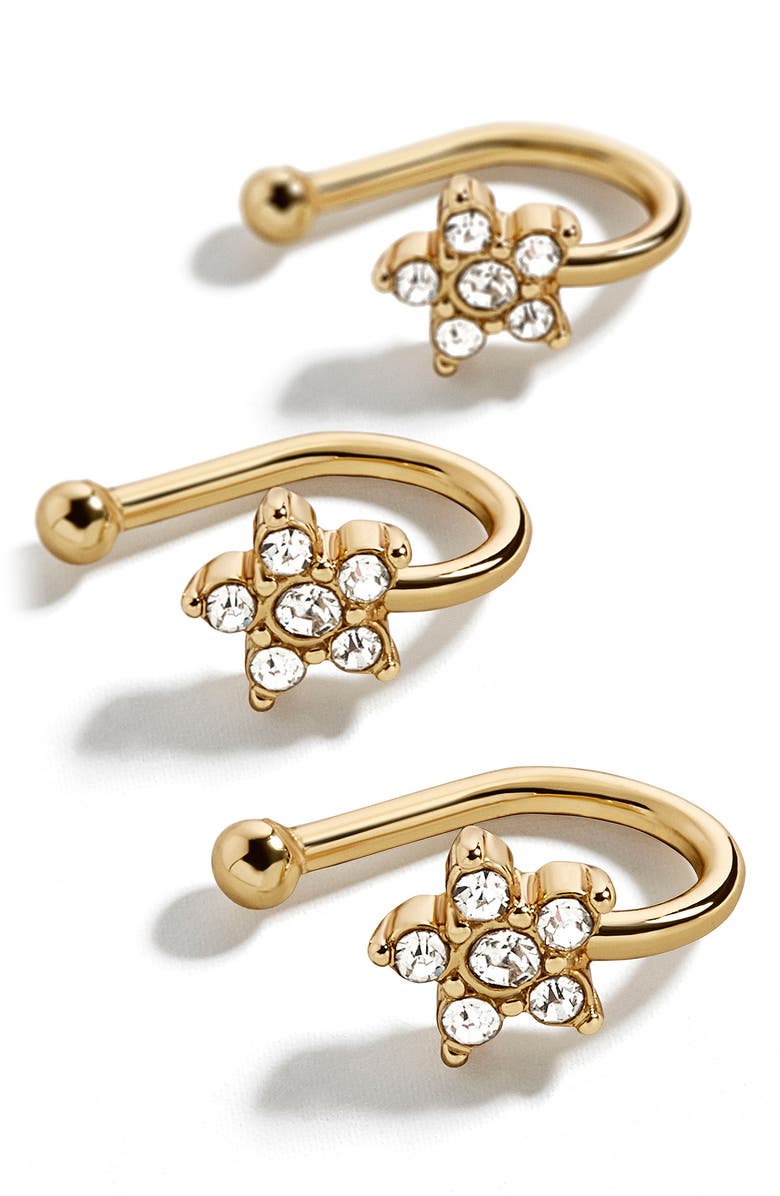 BaubleBar Hydra Set of 3 Ear Cuffs, Main, color,