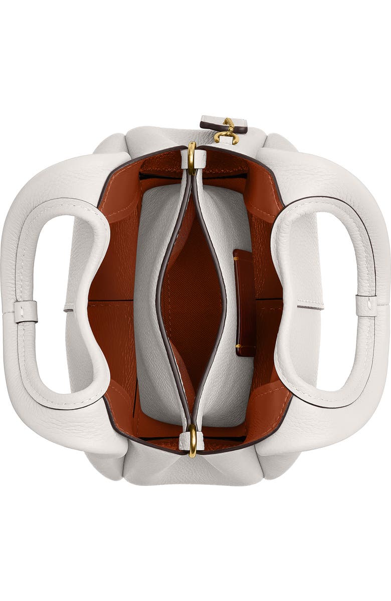 COACH Lana Polished Pebble Leather Shoulder Bag, Alternate, color, Chalk