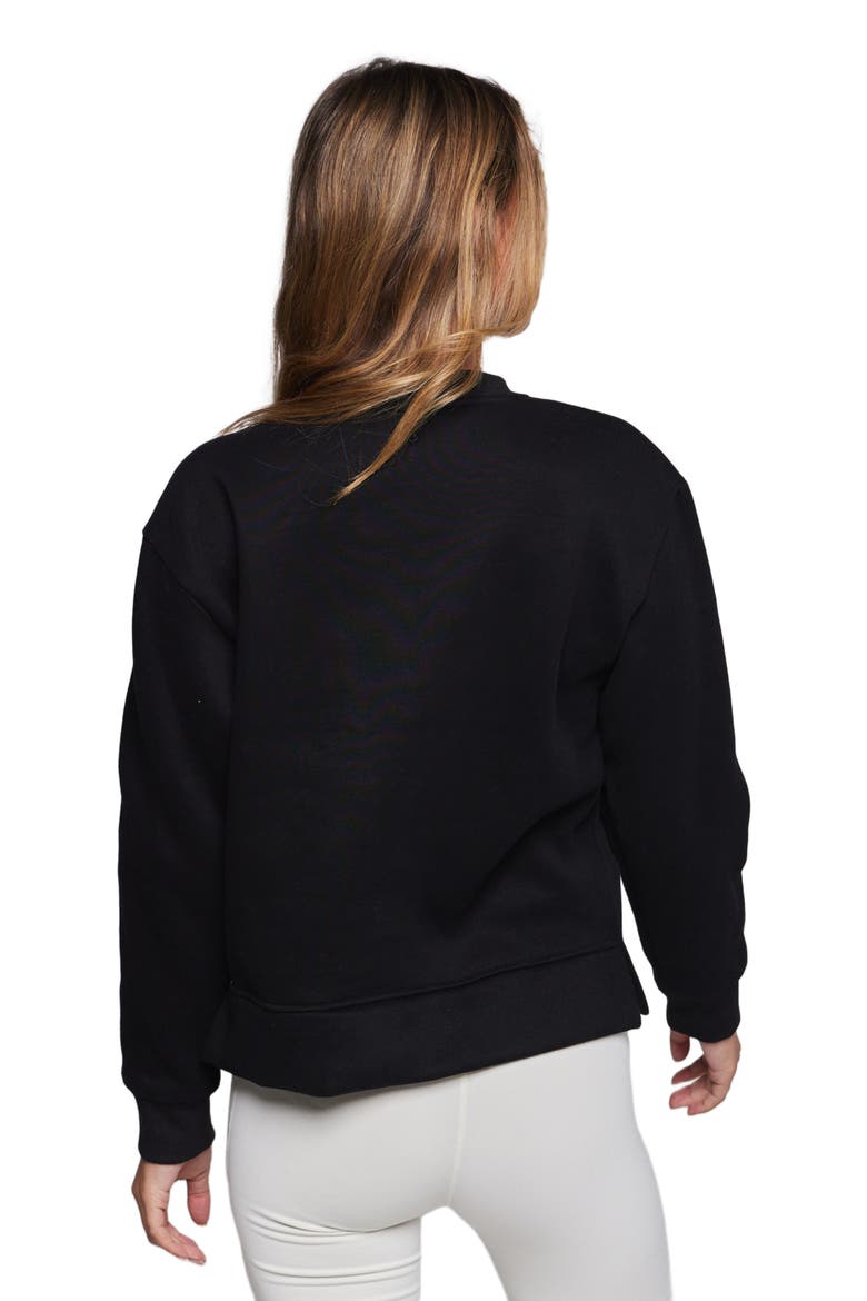 Sideline Fleece Sweatshirt, Alternate, color, Black/Sand