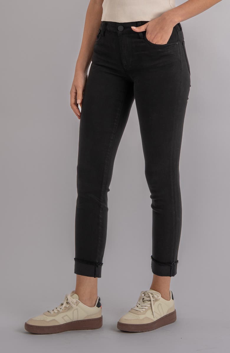 KUT from the Kloth Amy Crop Slim Jeans, Alternate, color, Black