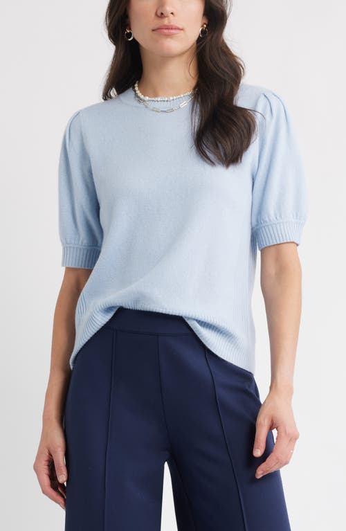 Caslonr Caslon(r) Puff Sleeve Wool & Cashmere Sweater In Blue