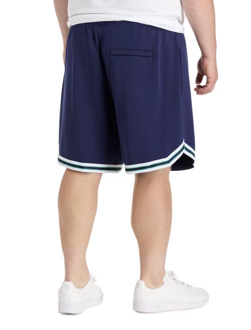 Psycho Bunny Big & Tall Basil Taped Pull-on Shorts In Blue