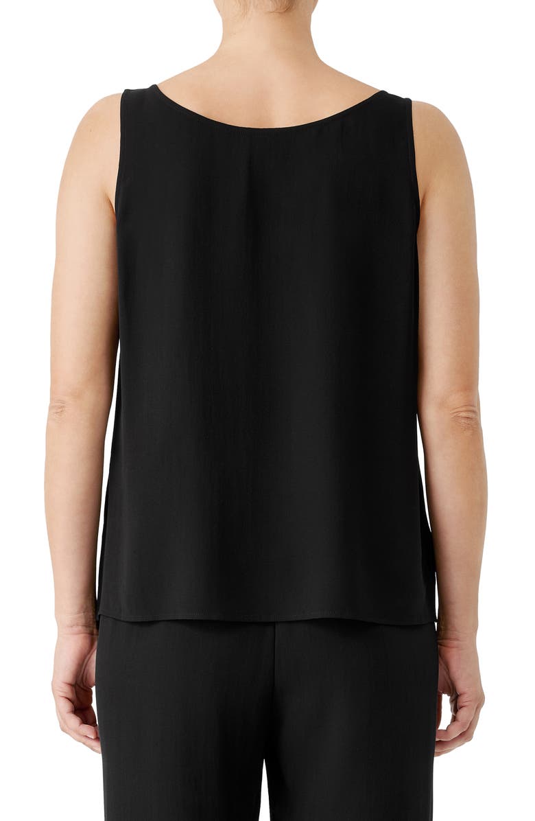 Eileen Fisher V-Neck Silk Tank Top, Alternate, color,