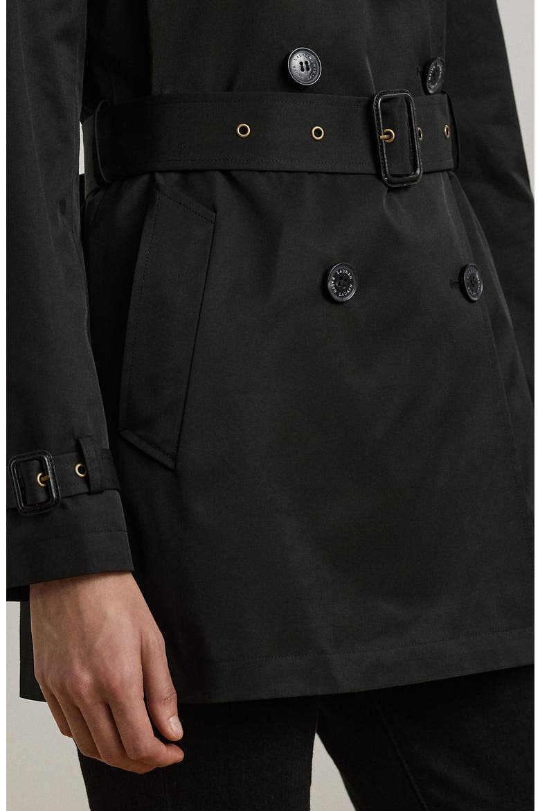 Ainsworth Double Breasted Trench Jacket, Alternate, color, BLACK