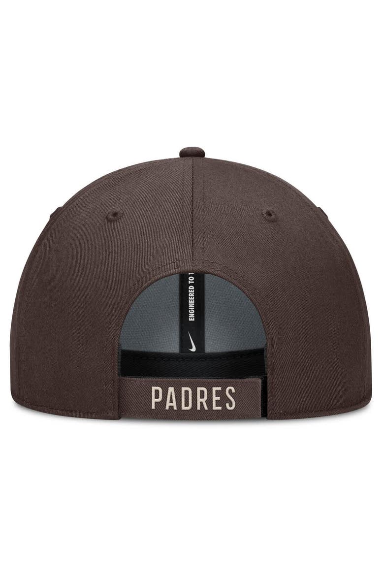 Men's Nike Brown/Natural San Diego Padres Statement Club Performance Adjustable Hat, Alternate, color, Brown
