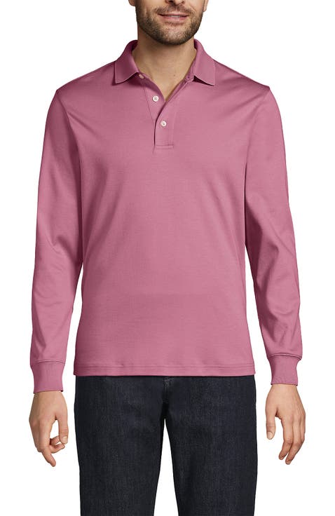 Long Sleeve Cotton Supima Polo Shirt