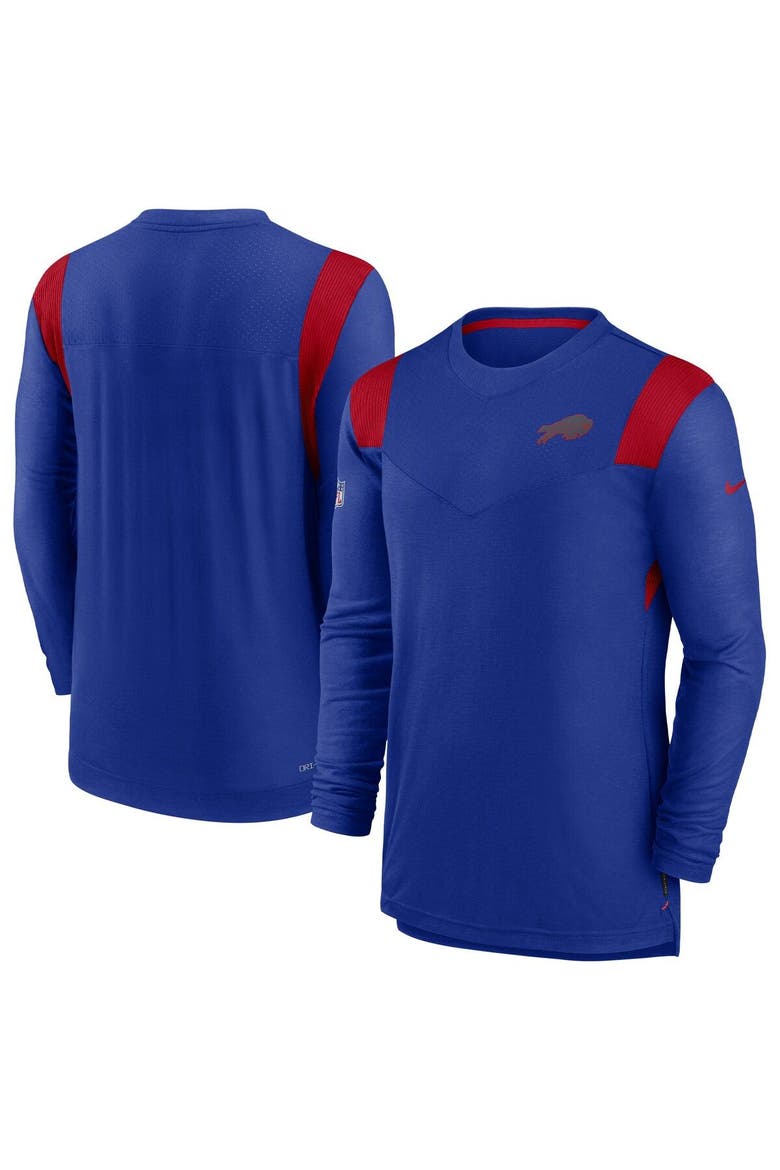 Men's Nike Royal Buffalo Bills Sideline Tonal Logo Performance Player Long Sleeve T-Shirt, Main, color, Royal