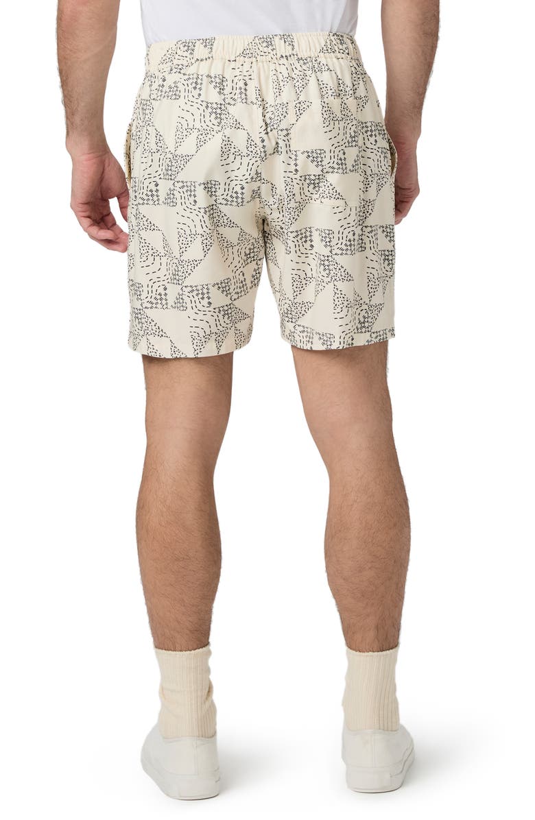 PAIGE Elijah Geo Print Drawstring Shorts, Alternate, color, 