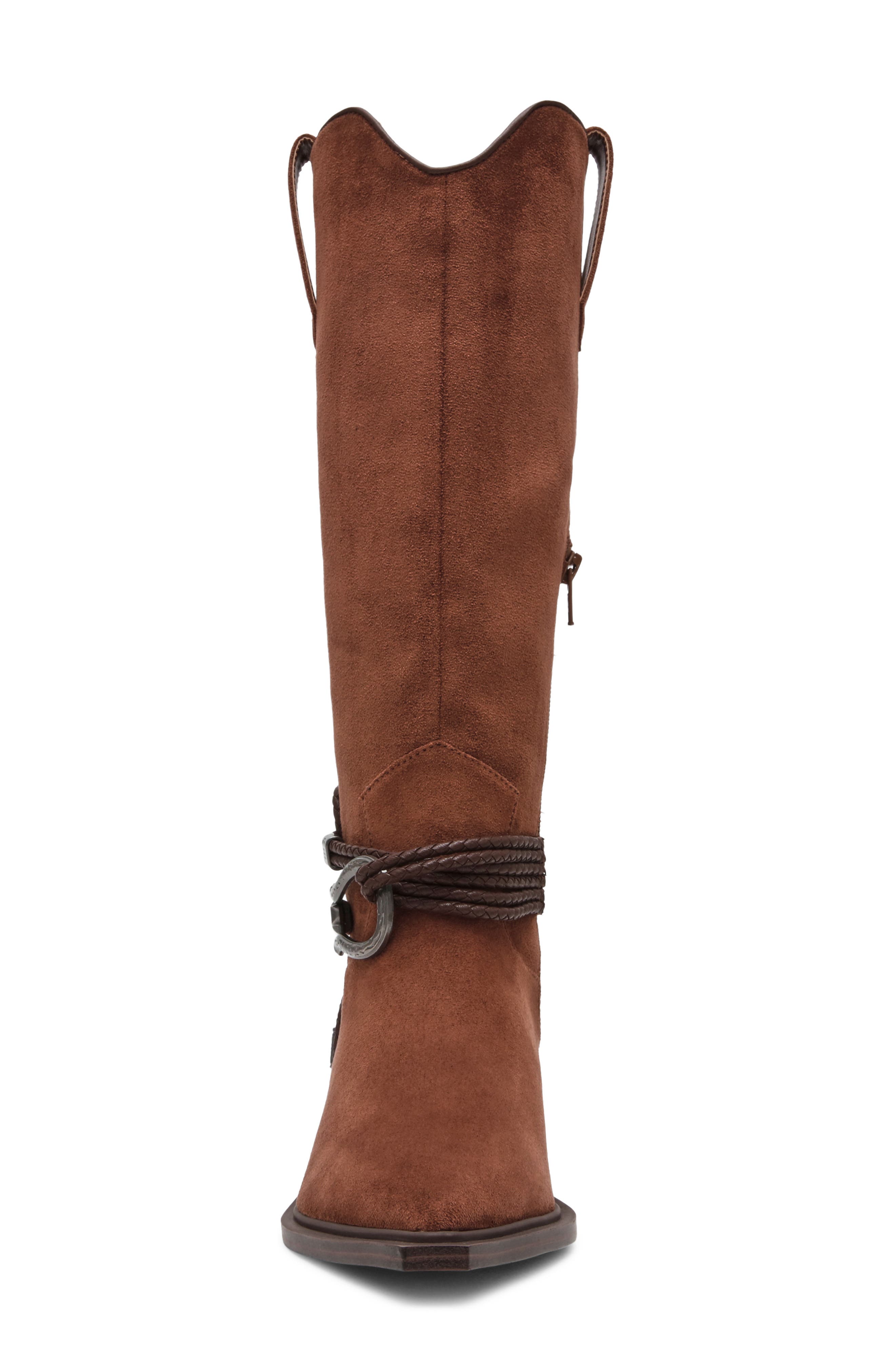 Gennie Knee High Boot, Alternate, color, CHESTNUT