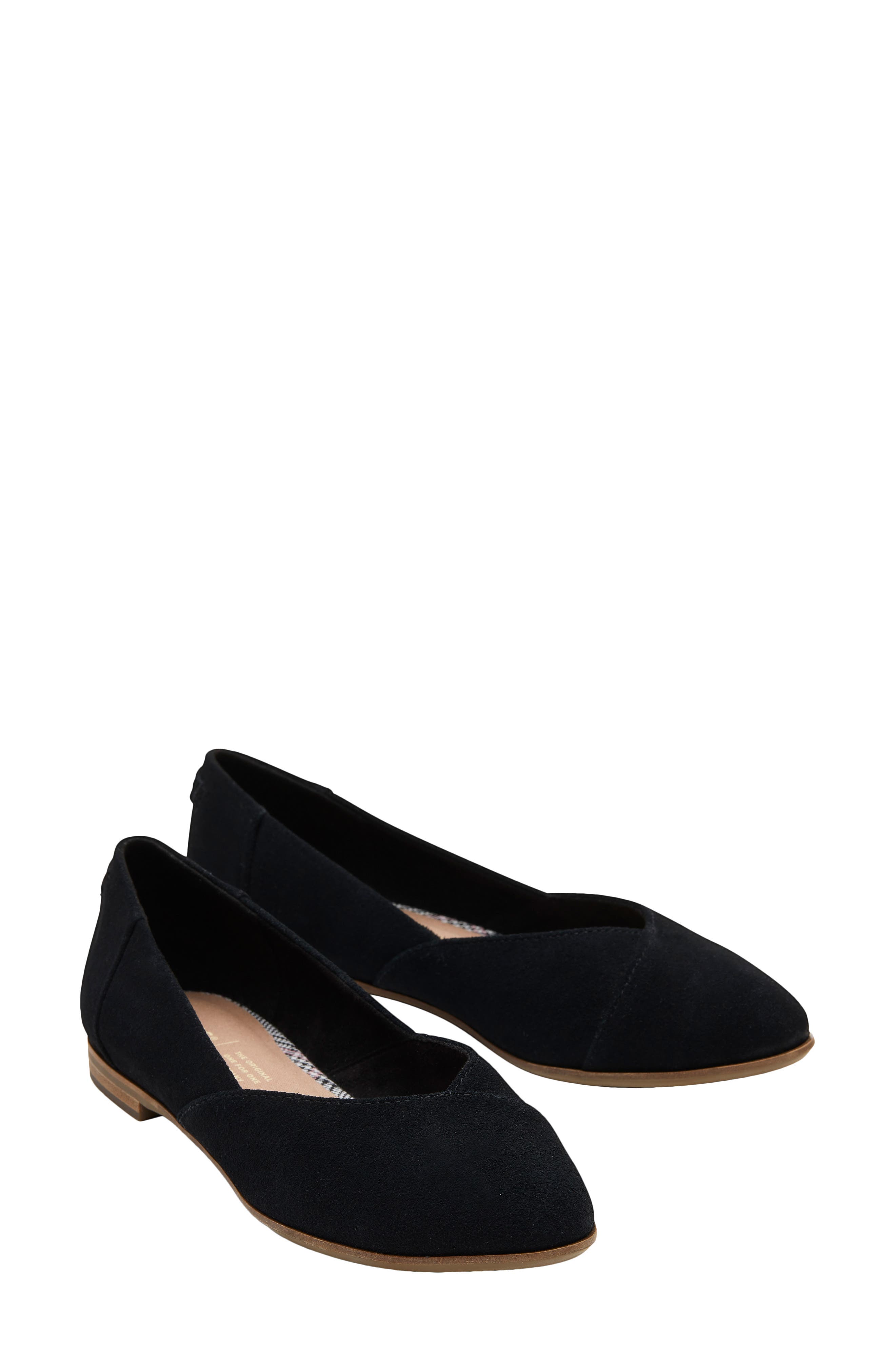 TOMS 'Jutti' Animal Print Suede Slip-On, Main, color, 