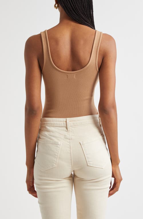 L Agence Adira Scoopneck Tank Top In Cappuccino In Nude