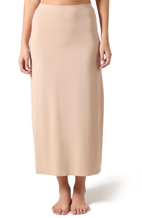 Bonded Maxi Slip Skirt
