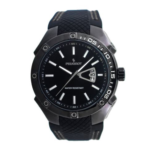 Sports Calendar Silicone Rubber Watch - 44MM