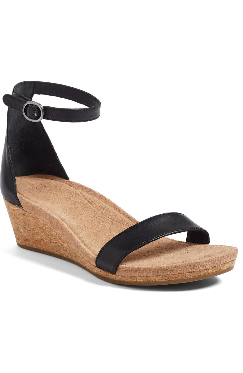 UGG<sup>®</sup> Emilia Wedge Sandal, Main, color,