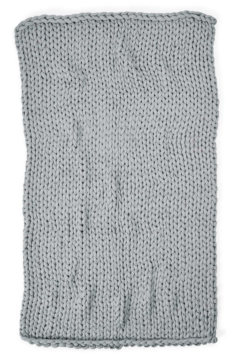 Bearaby Tencel<sup>™</sup> & Cotton Weighted Blanket, Alternate, color, Pebble Grey