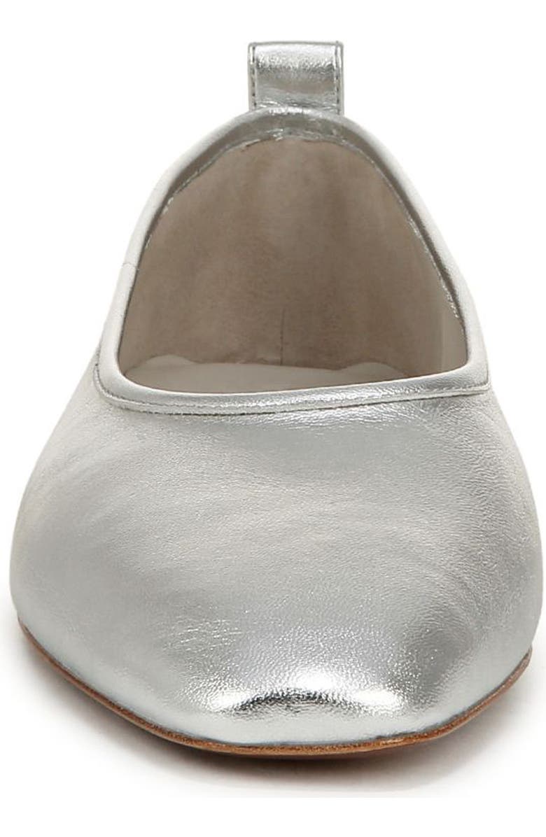 Vince Vivian Ballet Flat, Alternate, color, Silver