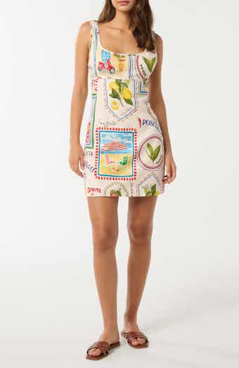 Ever New Hadley Cutout Ruched Back Mini Sundress