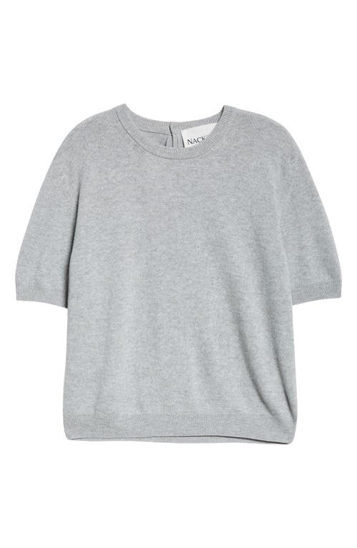 Nackiyé Pearl Crewneck Cashmere Sweater Gris In Gris