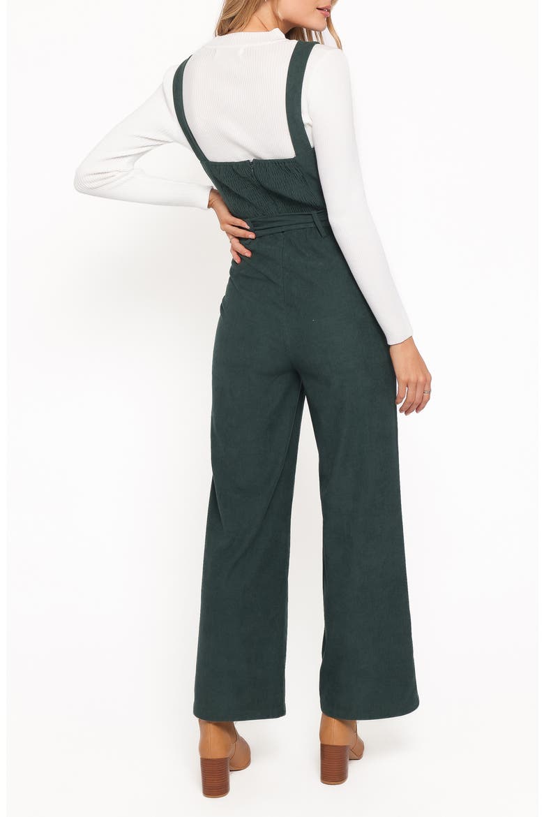 Selena Belted Corduroy Overalls, Alternate, color, GREEN