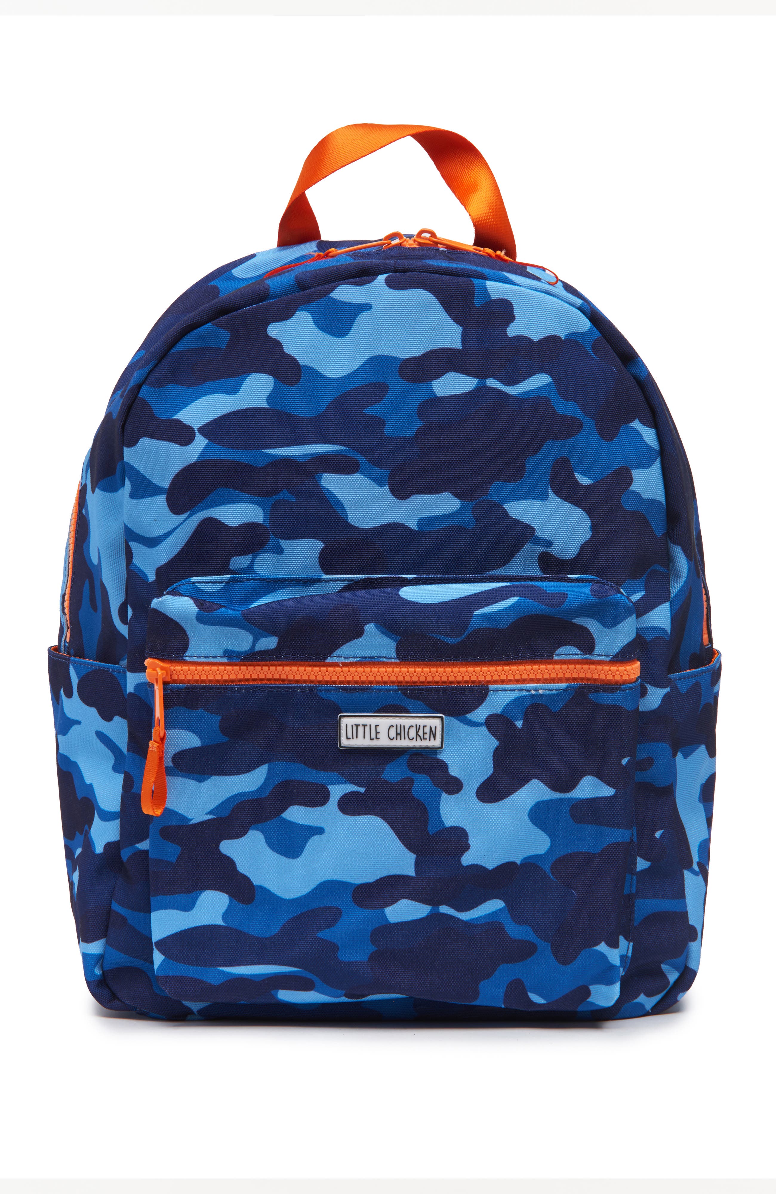 Little Chicken Kids' Camo Backpack, Main, color, Blue Multi