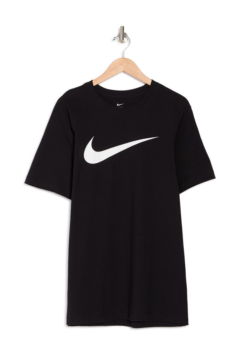 Icon Swoosh Cotton Graphic T-Shirt, Alternate, color, 010 BLACK/WHITE