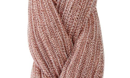 Tasha Braided Metallic Headband In Pink Metallic