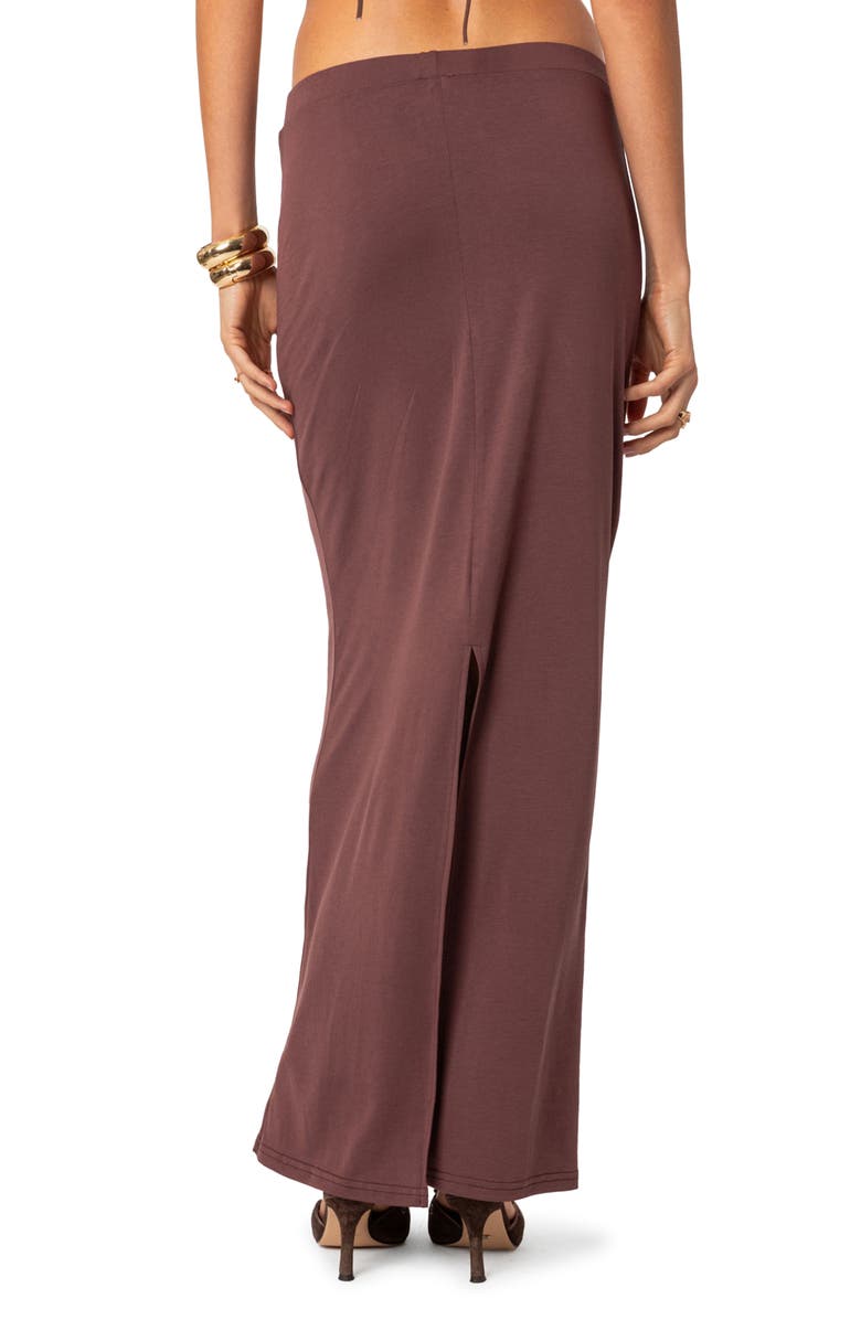 EDIKTED Kenzie Low Rise Knit Maxi Skirt, Alternate, color, 