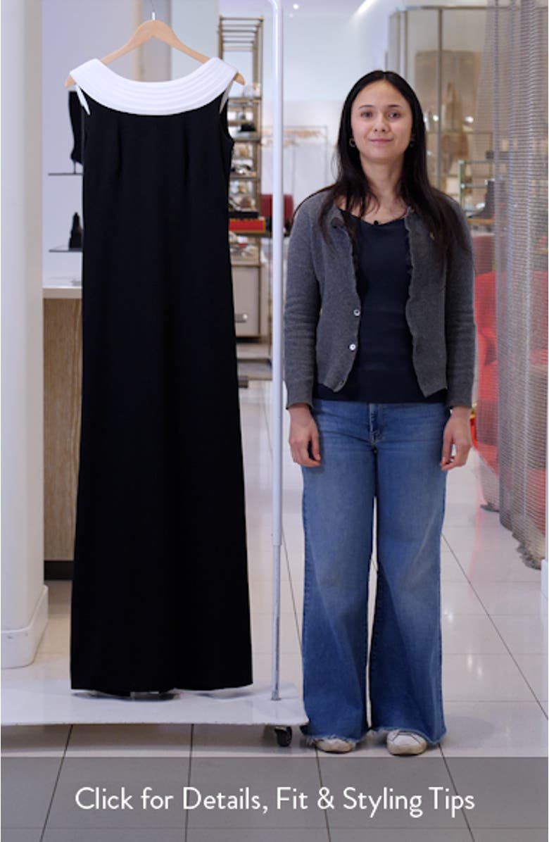 V-Back Crepe Gown, sales video thumbnail