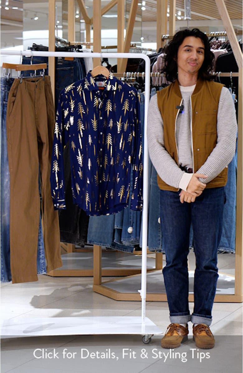 Terrific Trees Tailored Fit Dress Shirt, sales video thumbnail