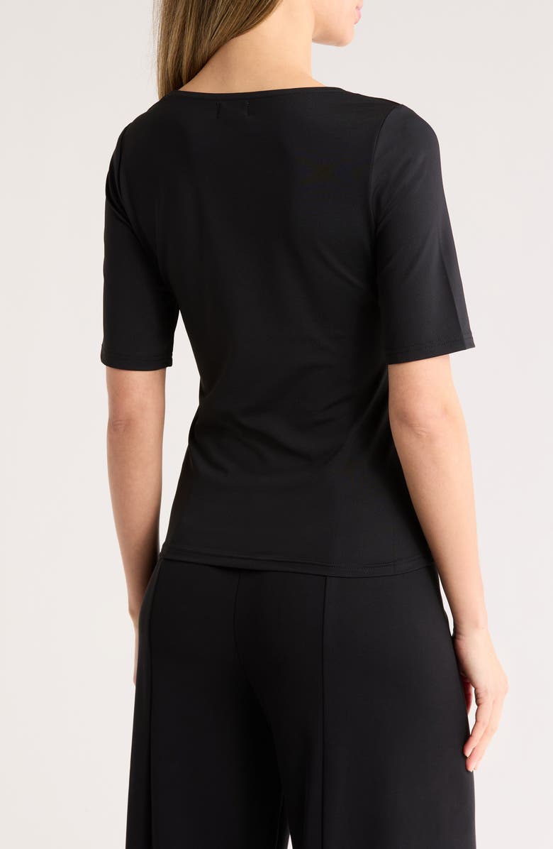 NORDSTROM RACK Elbow Sleeve Sculpted Knit Top, Alternate, color,