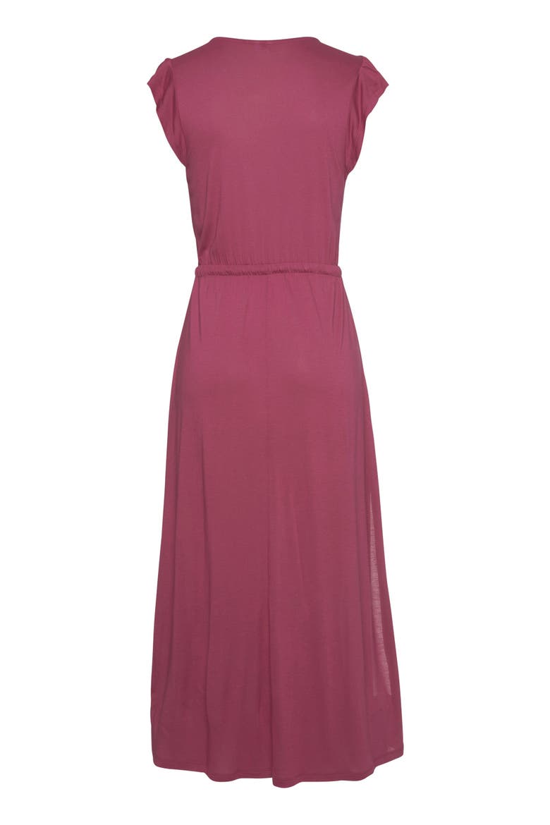 Side Slit Maxi Dress, Alternate, color, Berry