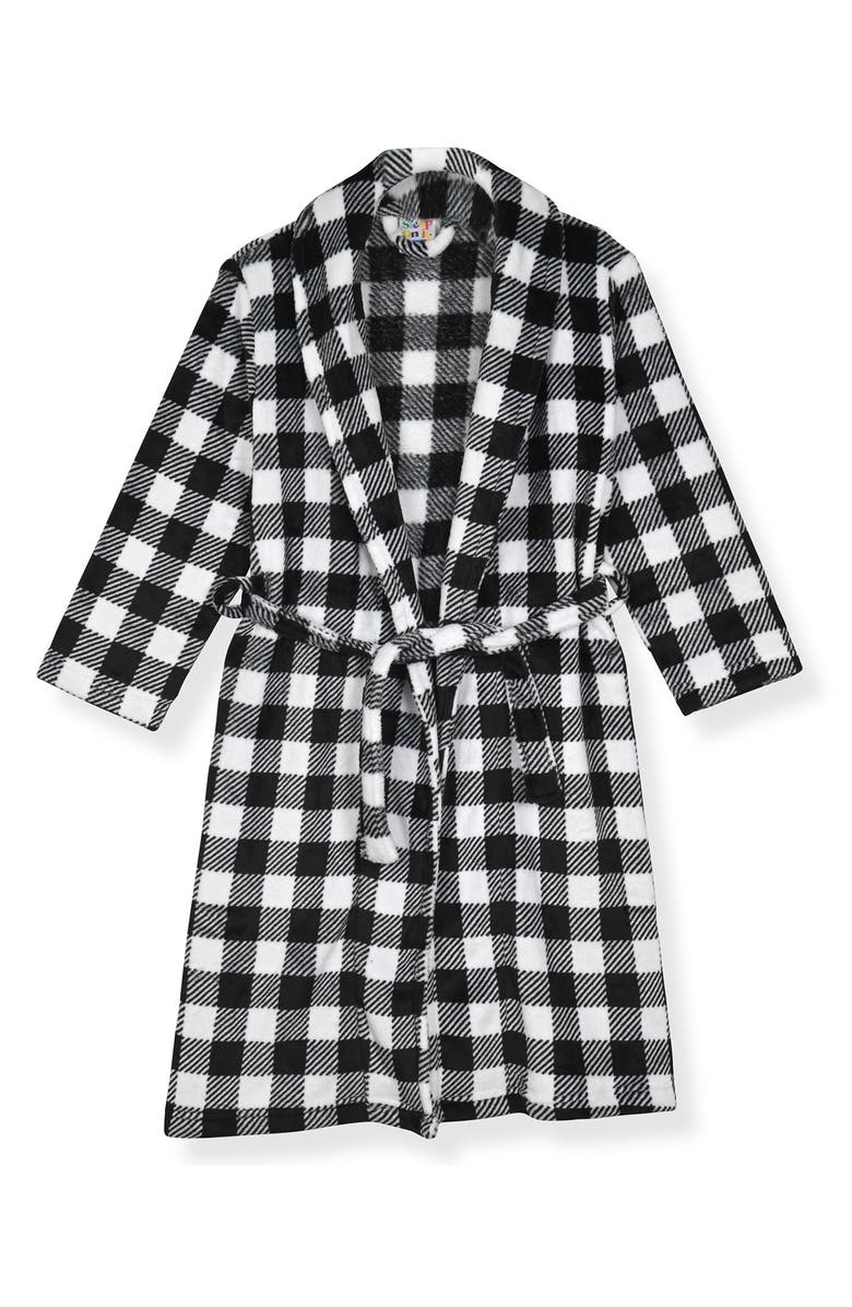 SLEEP ON IT Kids' Fleece Robe & Slippers Set, Alternate, color, Black