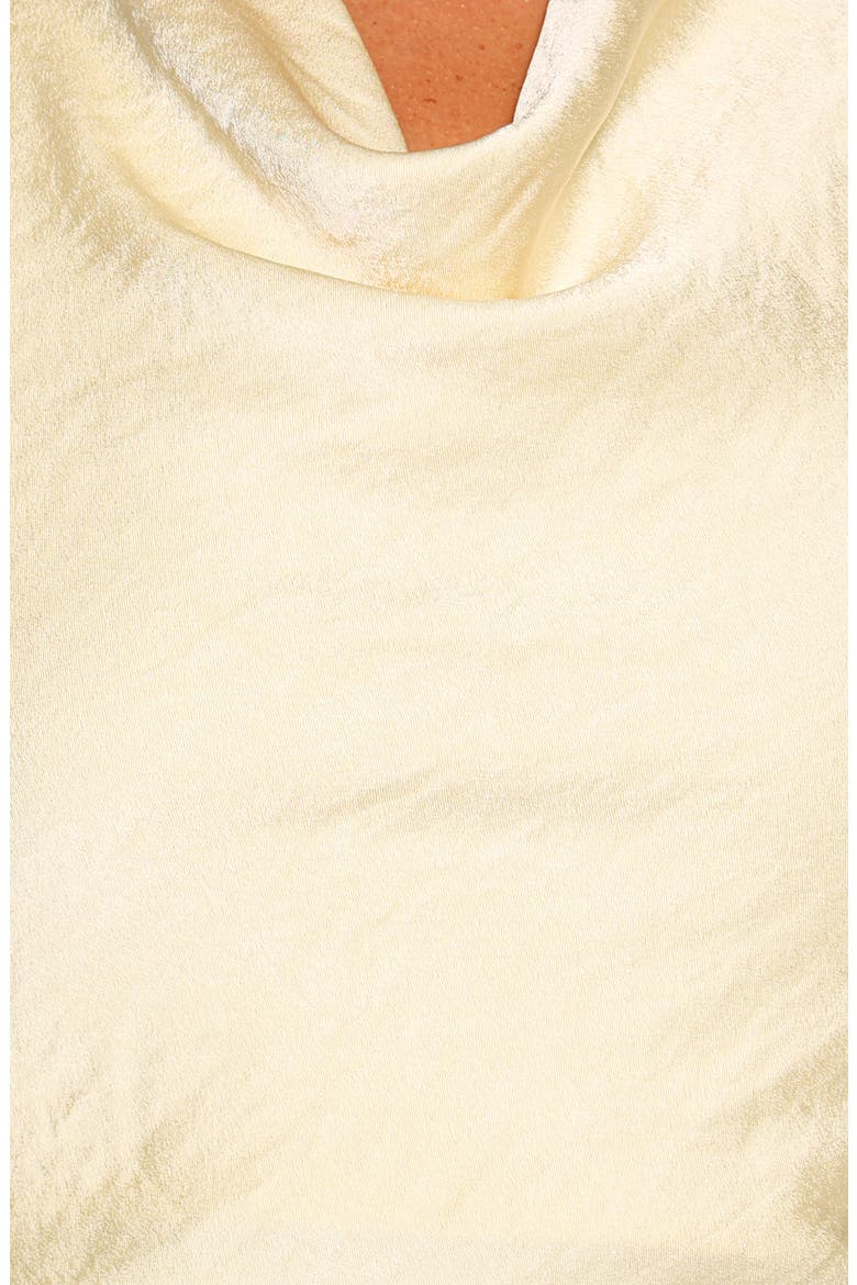 Brenn Cowl Neck Halter Top, Alternate, color, BUTTER YELLOW