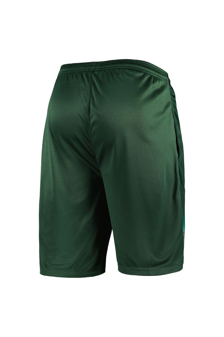 Men's Fanatics Branded Hunter Green Milwaukee Bucks Graphic Shorts, Alternate, color, Hunter Green