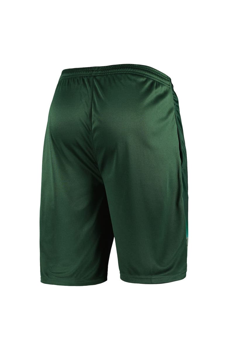 FANATICS Men's Fanatics Branded Hunter Green Milwaukee Bucks Graphic Shorts, Alternate, color, Hunter Green