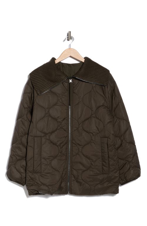 Lucky Brand Reversible Quilted Jacket In Green