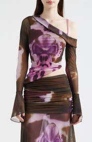 Feners Susurro Print Off the Shoulder Top