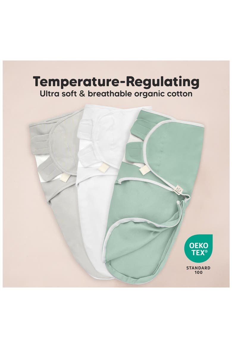 3-Pack Soothe Zippy Swaddle Wrap, Alternate, color, Sage