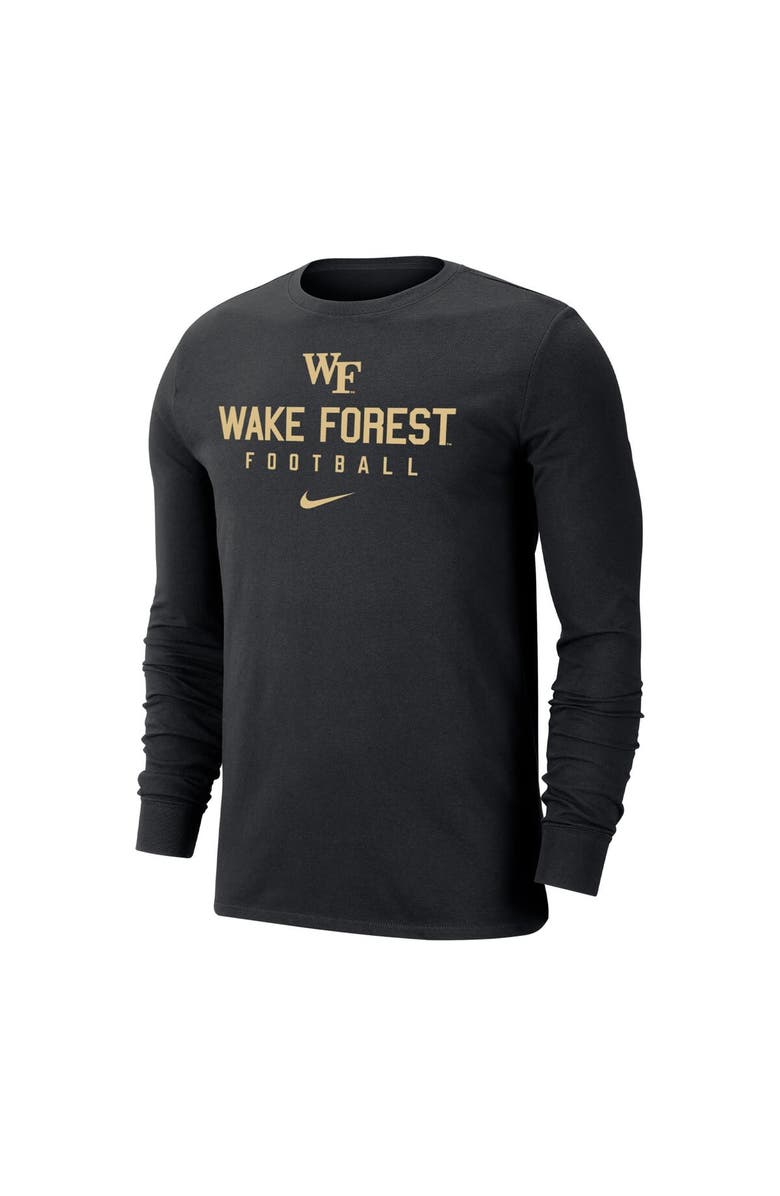 Nike Men's Nike  Black Wake Forest Demon Deacons Changeover Long Sleeve T-Shirt, Alternate, color, 