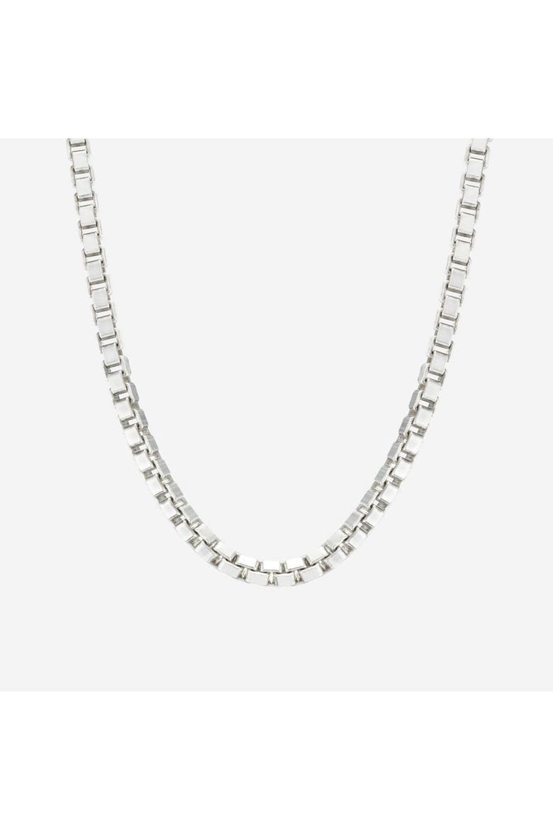 Venetian Chain Necklace, Main, color, Silver