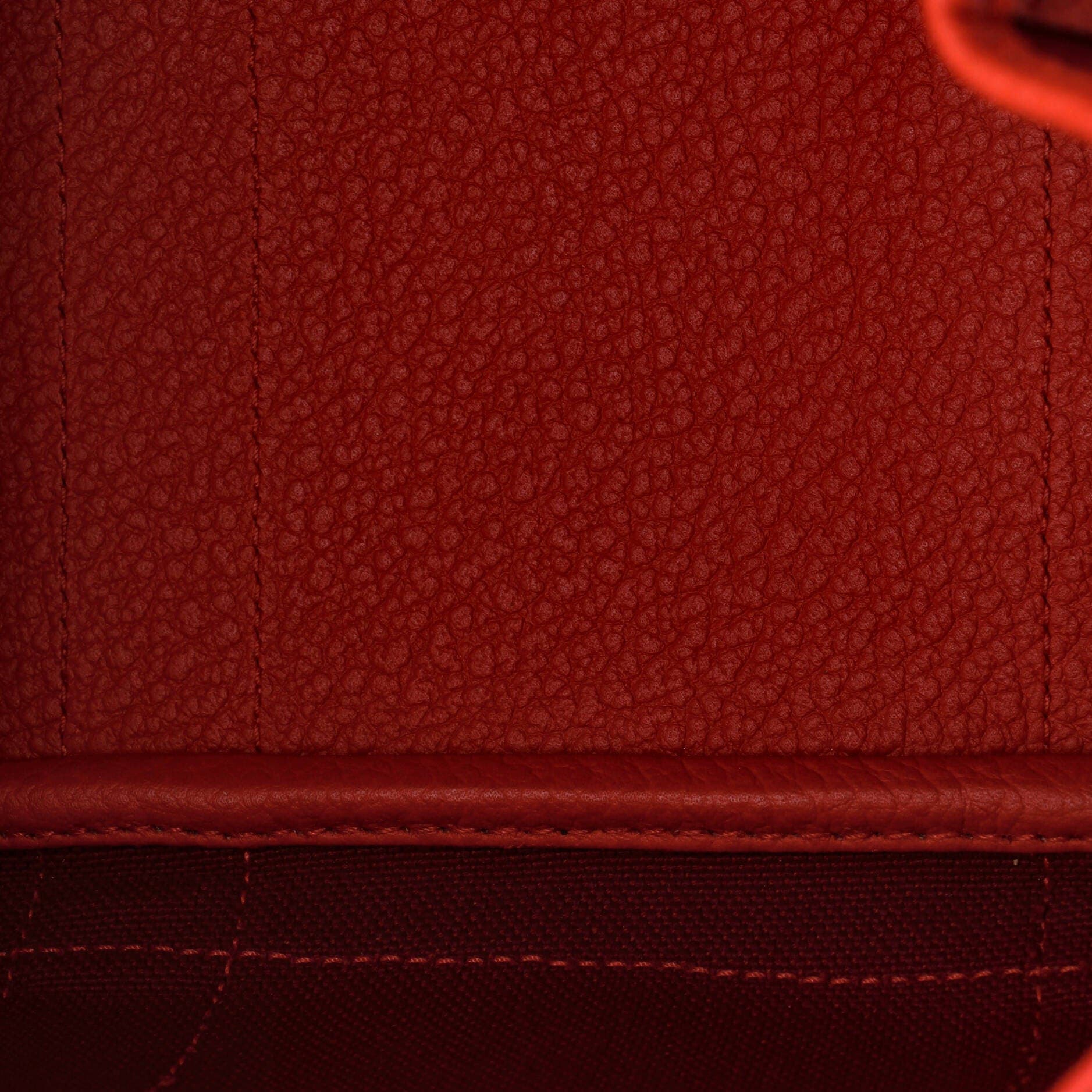 Pre-Owned Hermes Garden Party Tote Toile and Leather 30, Alternate, color, Rouge Grenat