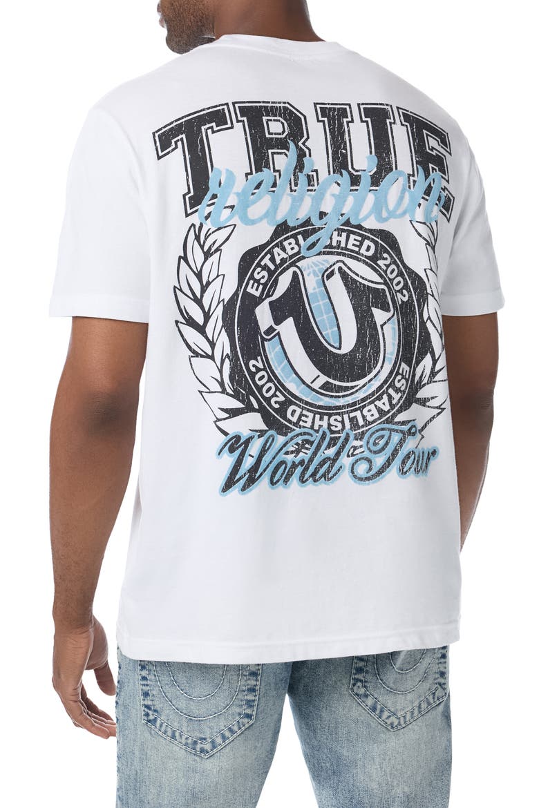 Crest Graphic T-Shirt, Alternate, color, OPTIC WHITE