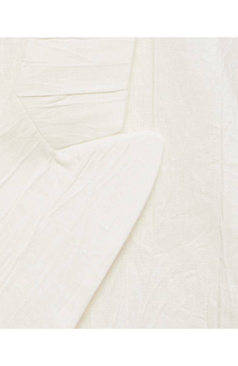 MANGO Wrinkled Effect Double Breasted Suit Jacket, Alternate, color, White