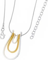 Lucy Quartermaine Horse Shoe Tri Pendant