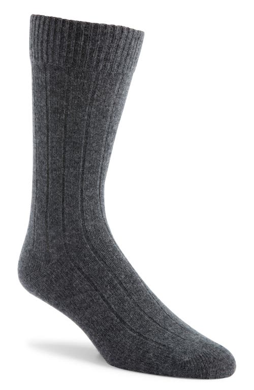 NORDSTROM NORDSTROM RIB CASHMERE BLEND CREW SOCKS