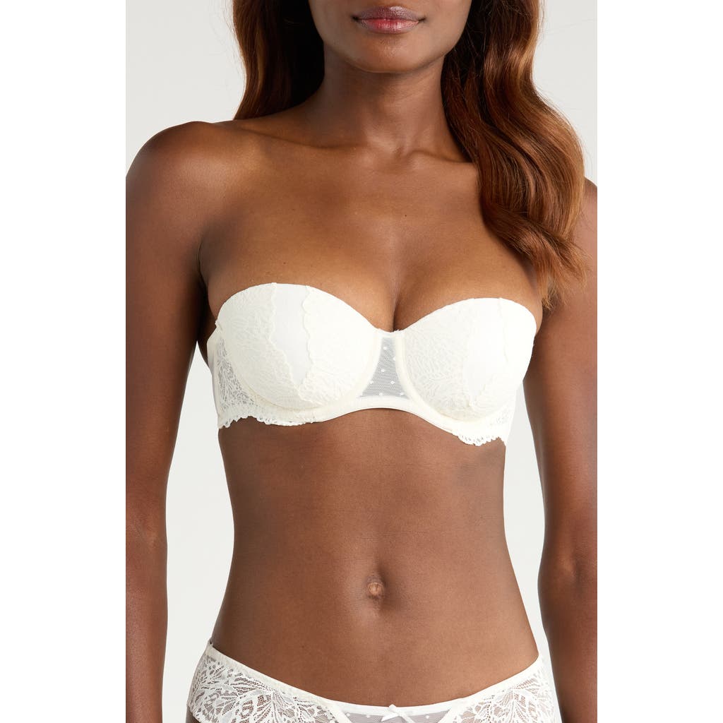 Hunkemoller Hunkemöller Posie Lace Padded Underwire Bra In White