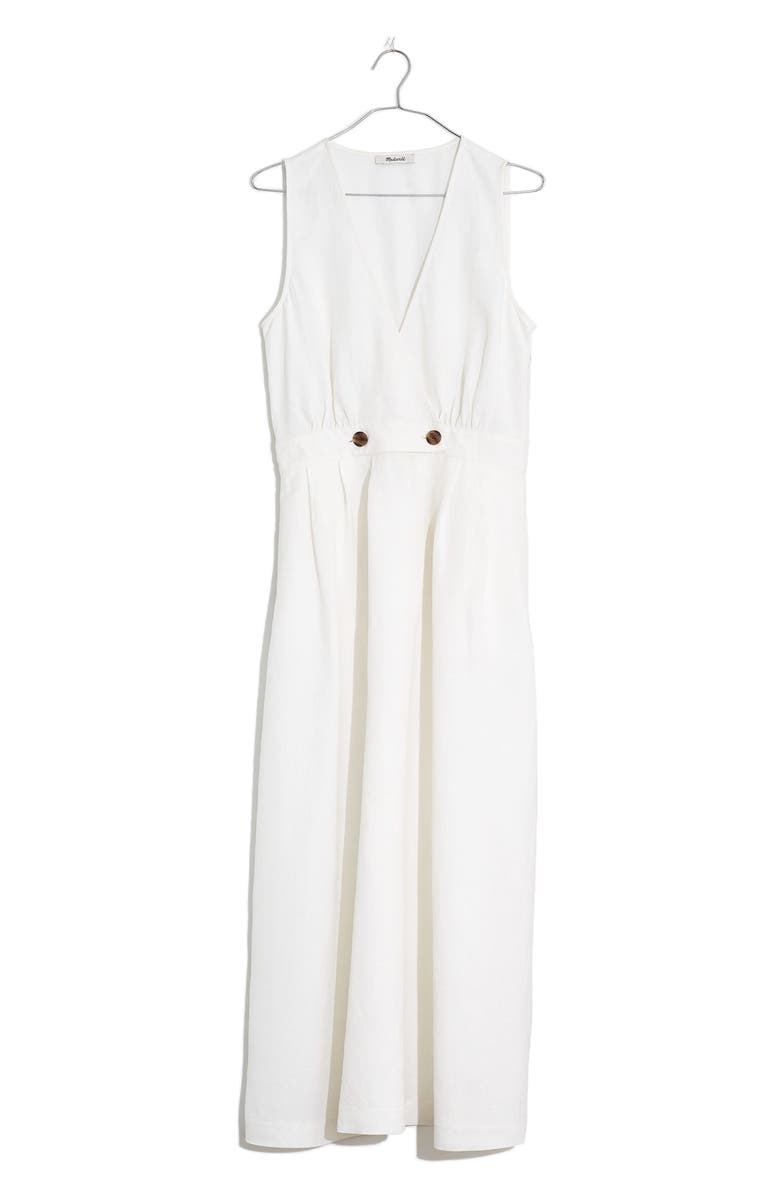 Madewell Button Waist Midi Dress, Alternate, color,